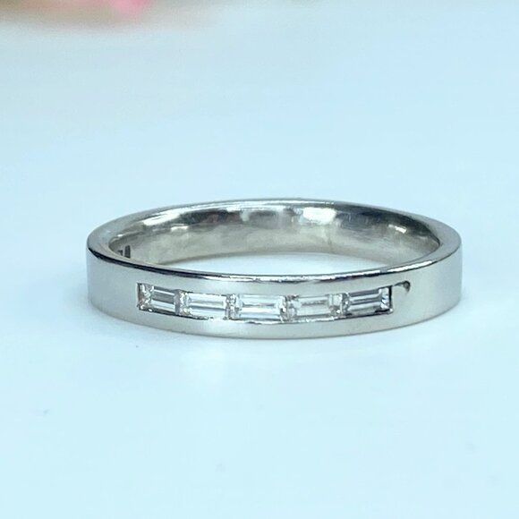 Other - B&N London Platinum 950 0.24ct Baguette diamond wedding band JR9317